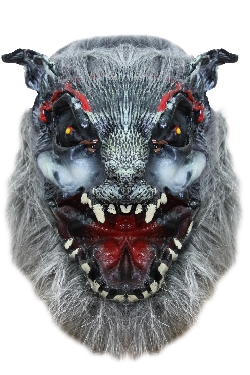 MASCHERA LUPO MANNARO GRIGIO